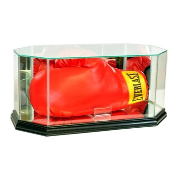 Perfect Cases Perfect Cases BOXOCT-B Octagon Glass Full Size Boxing Glove Display Case; Black BOXOCT-B